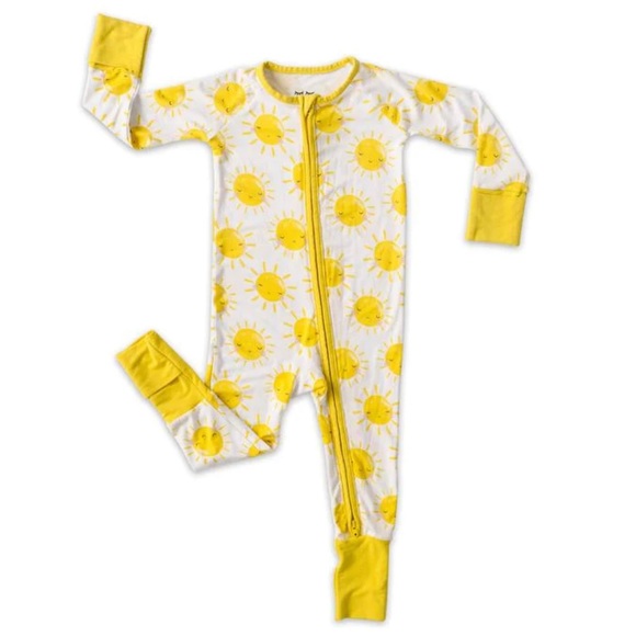 Little Sleepies Other - Little Sleepies Zippy Girls 0-3M Sunshine Bamboo Viscose Pajamas Romper Yellow